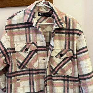 zara plaid jacket